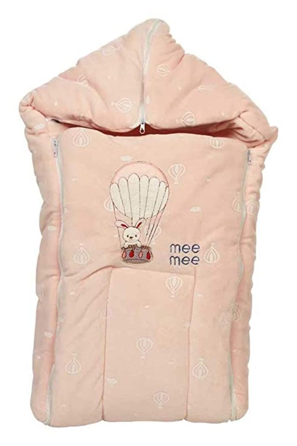 Mee Mee 3 in 1 Baby Carry Nest with Sleeping Bag and Mattress (Pink) (Pink Ballon Print)
